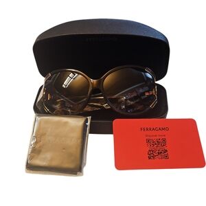 Salvatore Ferragamo Women's Gold Sunglasses